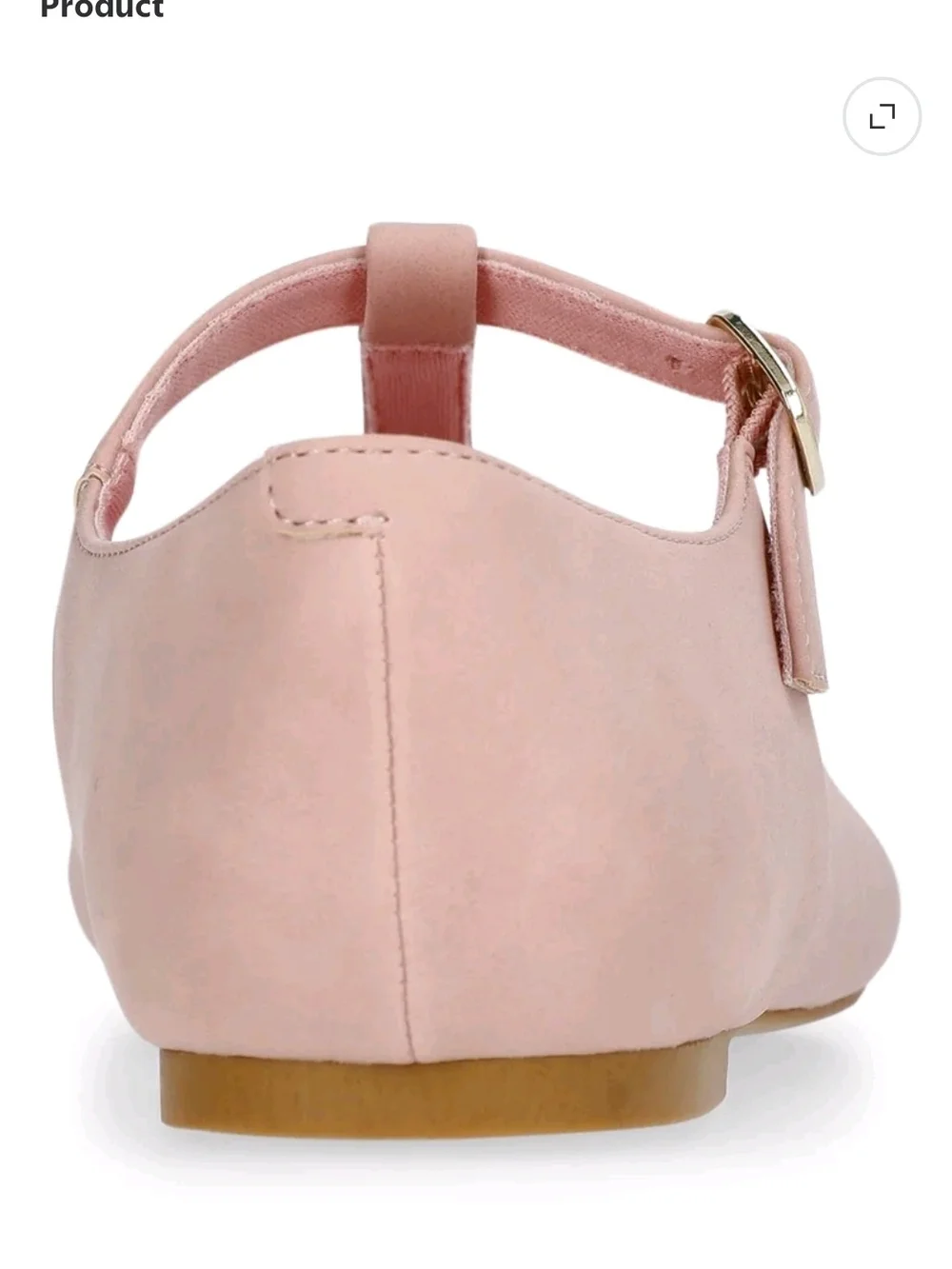 NWT Weekend Academy girl' Size 5 ballet flats Pink Strap Buckle